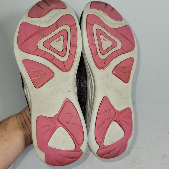 Vionic Shoes Womens Sz 8 Black Kea Slip On Sneakers Walking Boat Beach Boating - Picture 9 of 12